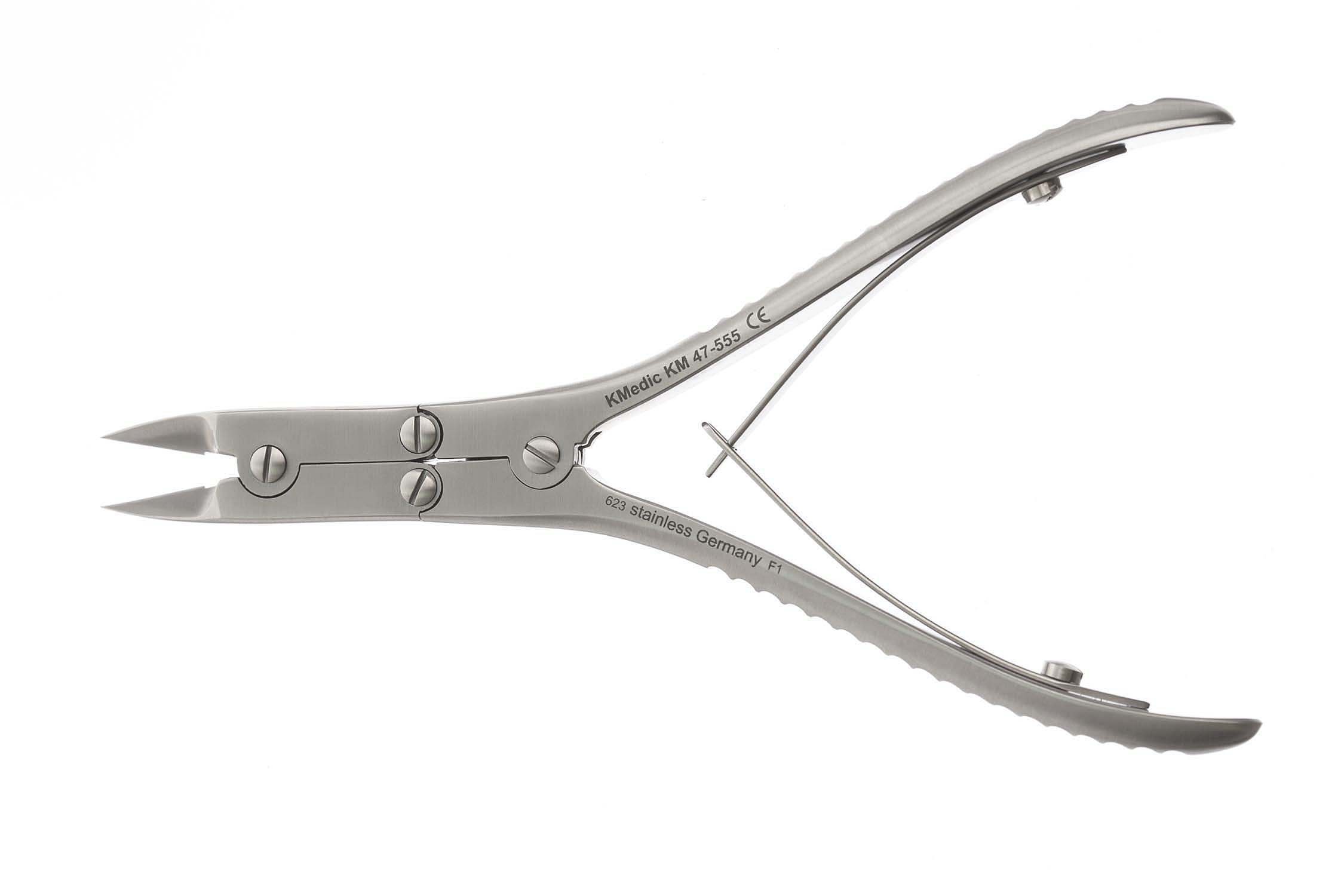 Kleinert-Kutz Synovectomy Rongeur, Double-Action, 6" (15.0 Cm), Curved On Side, 2.0 Mm X 10.0 Mm